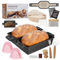 2 in 1 Cast Iron Loaf Pan with Lid, 9×5 Inch Bread Baking Pans, Pre-Seasoned (2 Piece Set) Z94569
