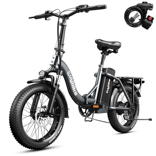 1000W Foldable Electric Bike, 48V 15Ah Removable Battery, 20" Fat Tire, 7 Speed U9578