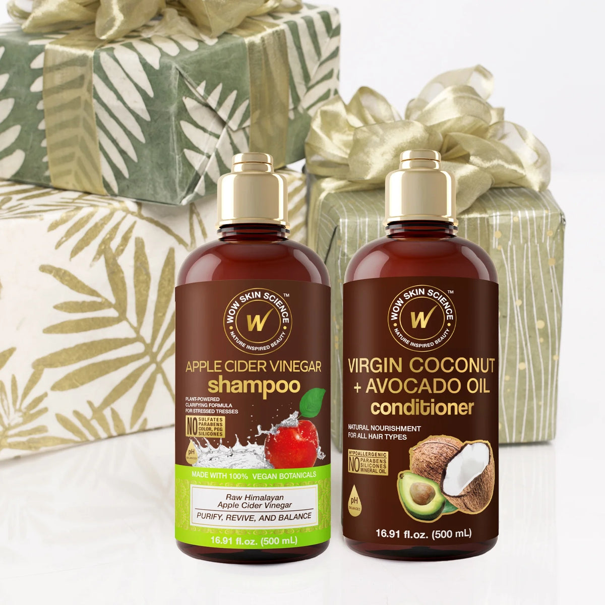 Apple Cider Vinegar Shampoo & Coconut Avocado Oil Conditioner Duo 16.9 oz T196