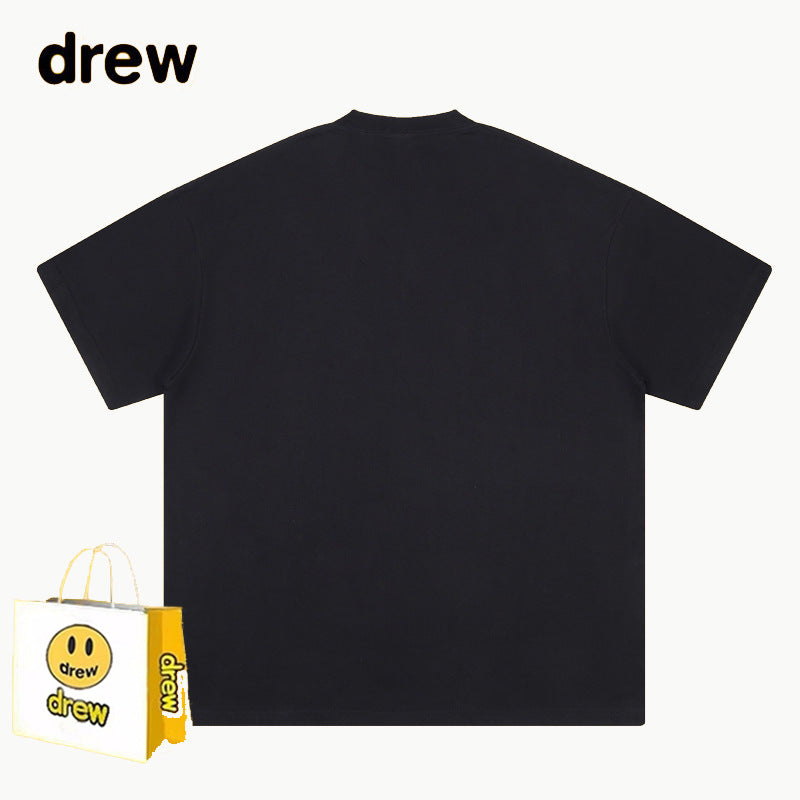 Drew T-shirts Smiley Face Letter Printing