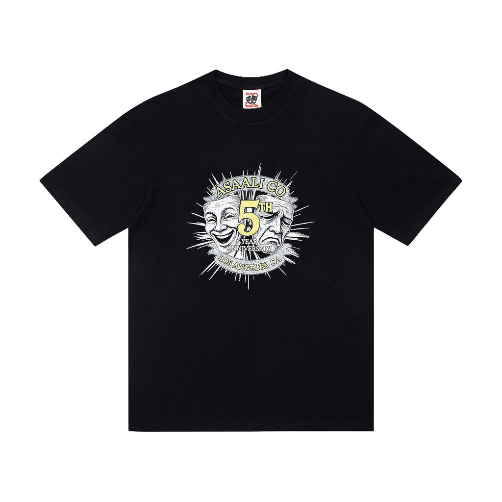 ASAALL Theatrical Mask Graphic T-Shirt