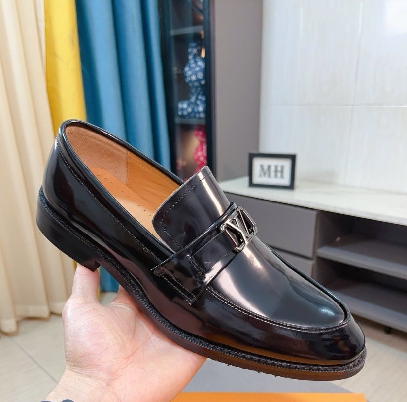 Louis Vuitton Black Buckle Loafers - Low Stacked Heel